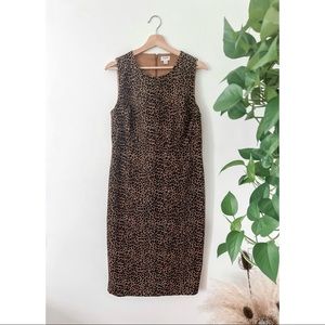 Vintage J Crew Cheetah Print Dress